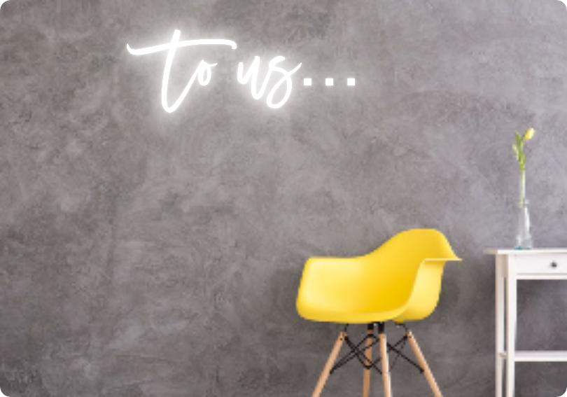 Custom text: To us…