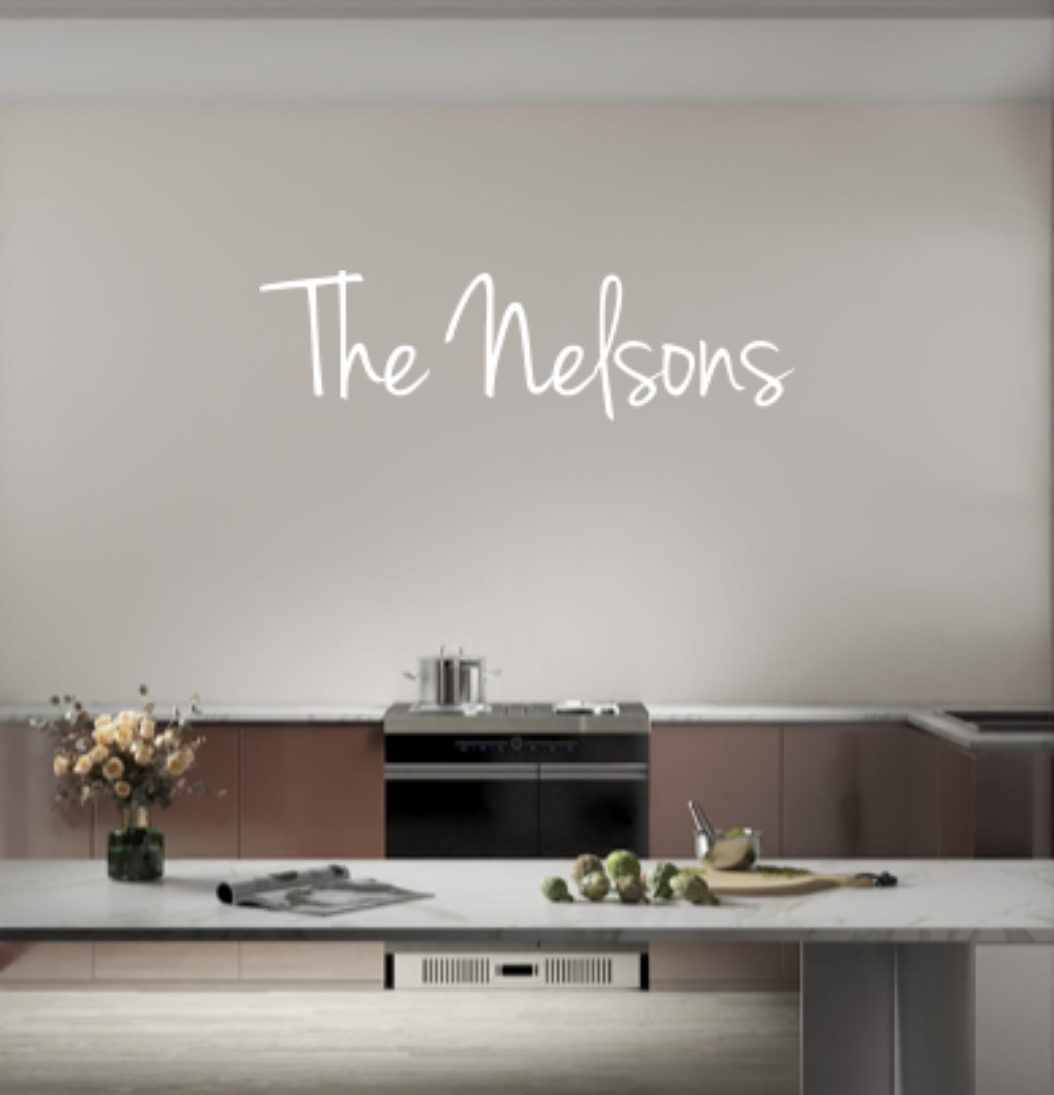Custom text: The Nelsons