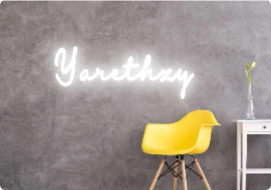 Custom text: Yarethzy