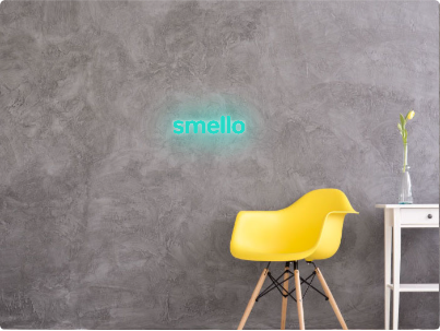 Custom text: smello