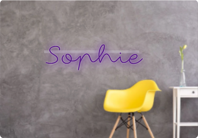 Custom text: Sophie