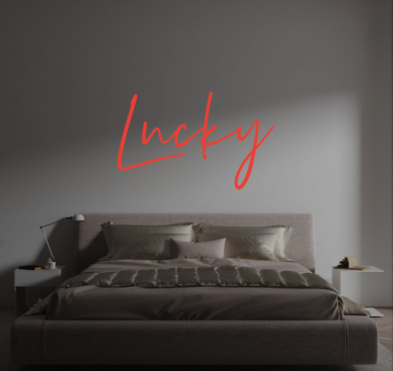 Custom text: Lucky