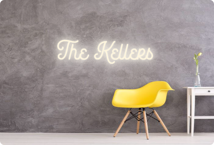 Custom text: The Kellers