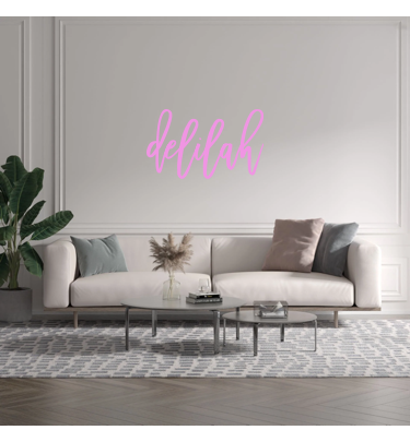 Custom text: delilah