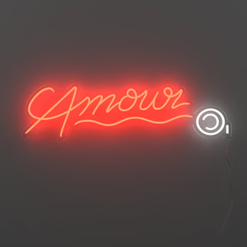 Amour © - LED neon sign by André Saraiva