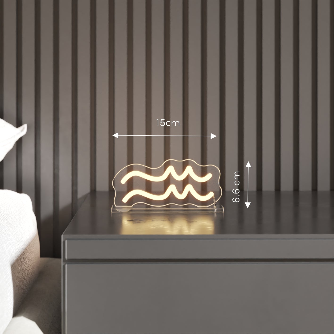 Aquarius, LED neon sign