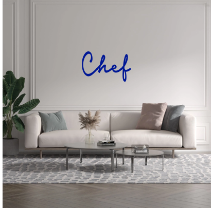 Custom text: Chef - YELLOWPOP USA