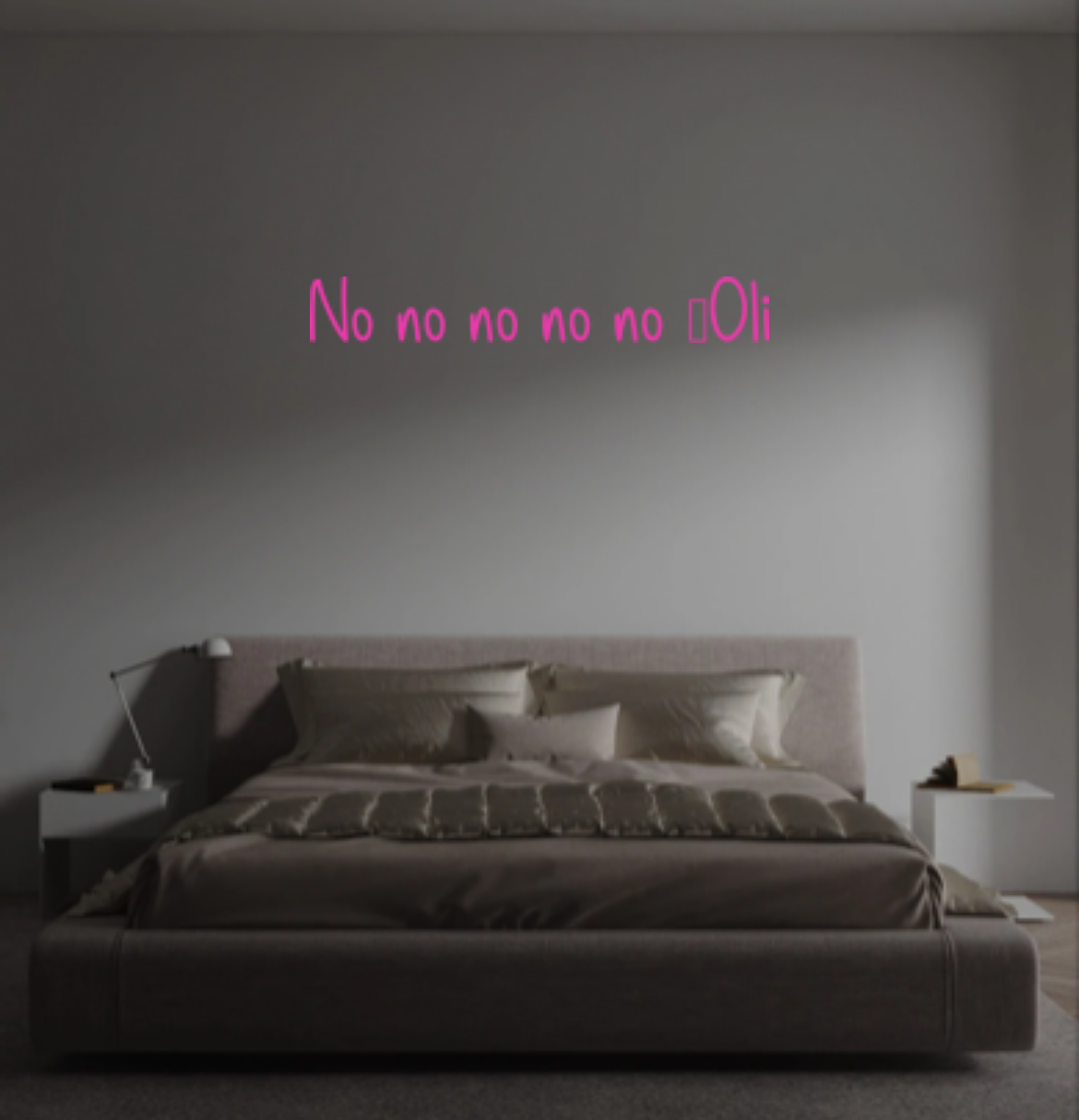 Custom text: No no no no no -Oli