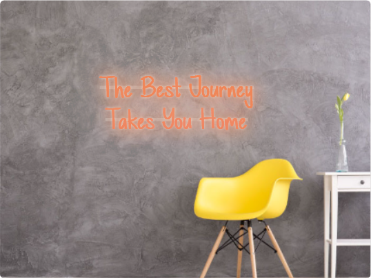 Custom text: The Best Journey
Takes You Home