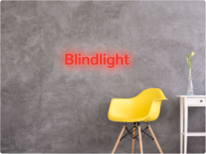 Custom text: Blindlight