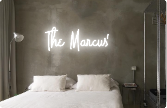 Custom text: The Marcus