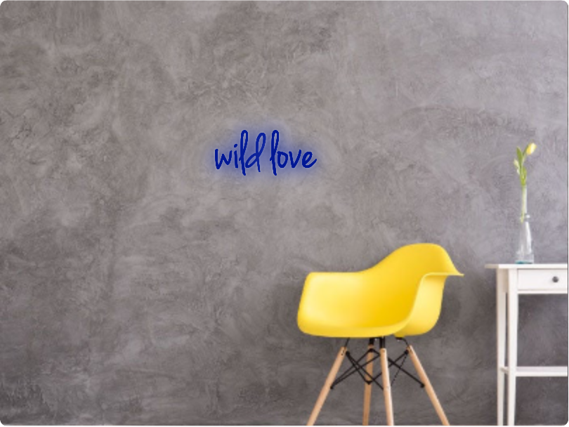 Custom text: wild love