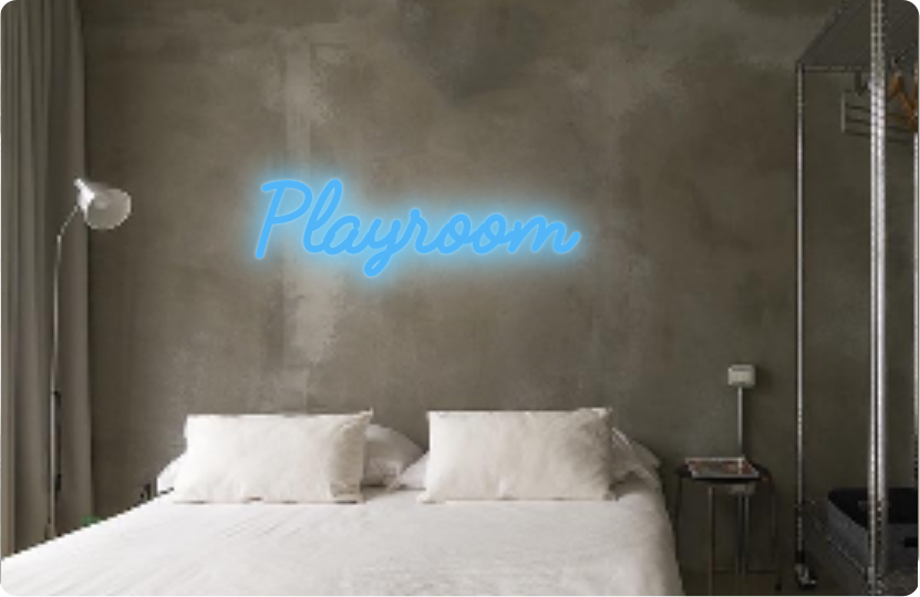 Custom text: Playroom