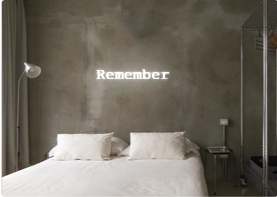 Custom text: Remember