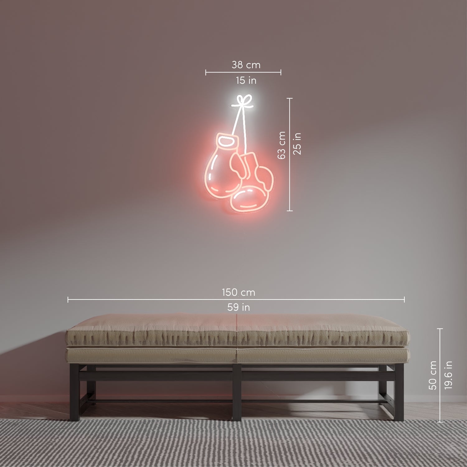 ボクシンググローブ - LEDネオンサイン