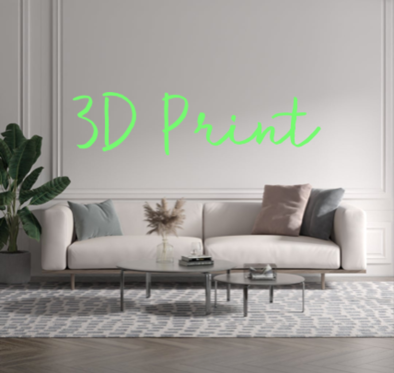 Custom text: 3D Print