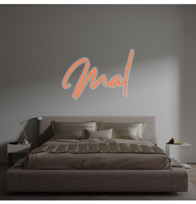 Custom text: Mal