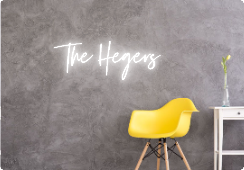 Custom text: The Hegers