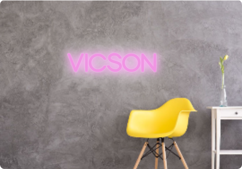 Custom text: VICSON