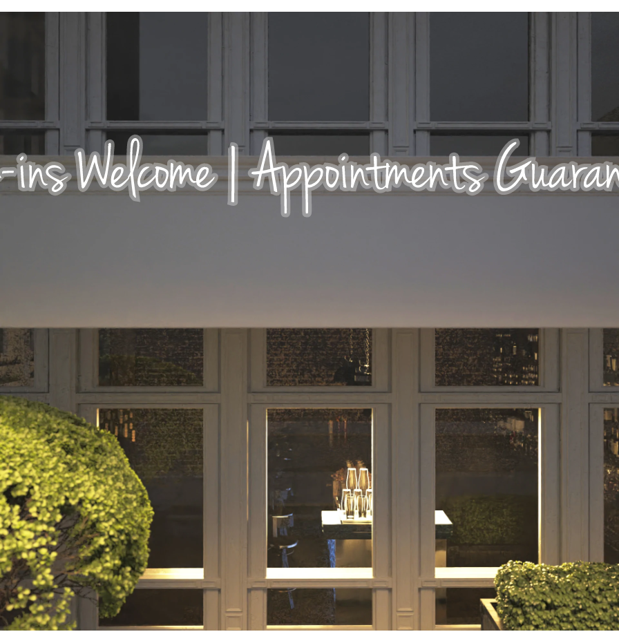 Custom text: Walk-ins Welcome | Appointments Guaranteed - YELLOWPOP USA