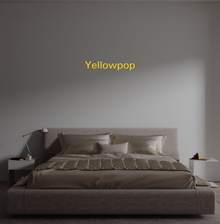 Custom text: Yellowpop
