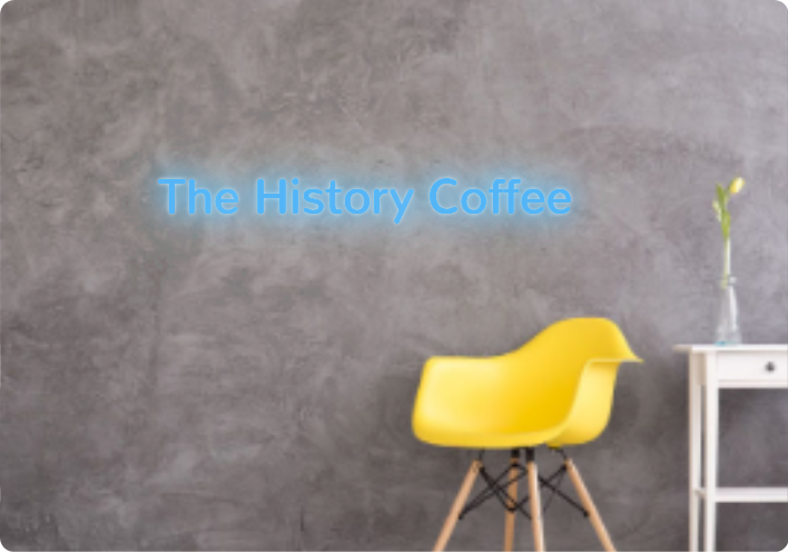 Custom text: The History Coffee