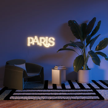 Paris, LED neon sign