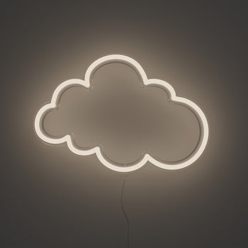 Dimmable White Cloud LED Flush Mount Light - Kids Lighting 20in