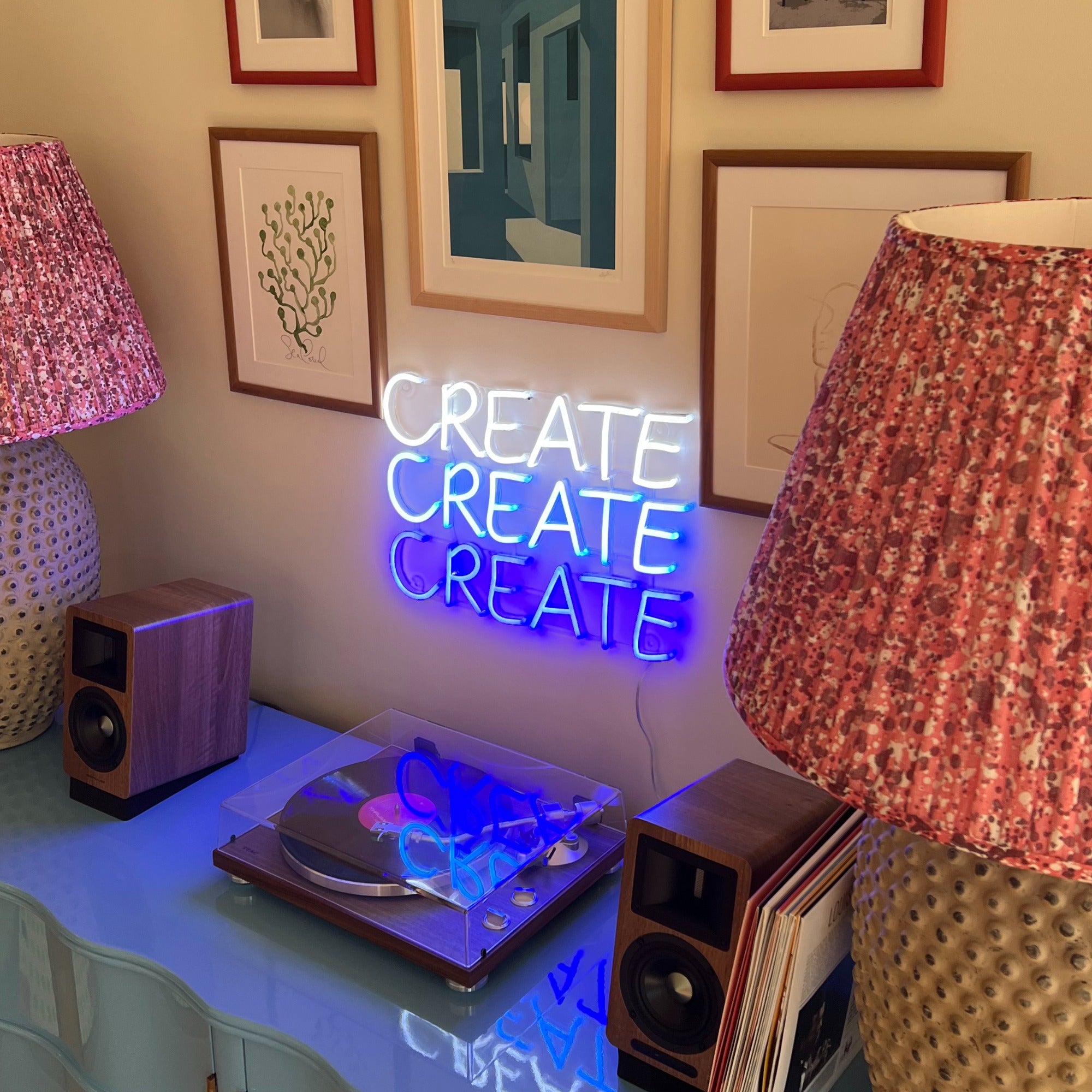 Create, LED neon sign