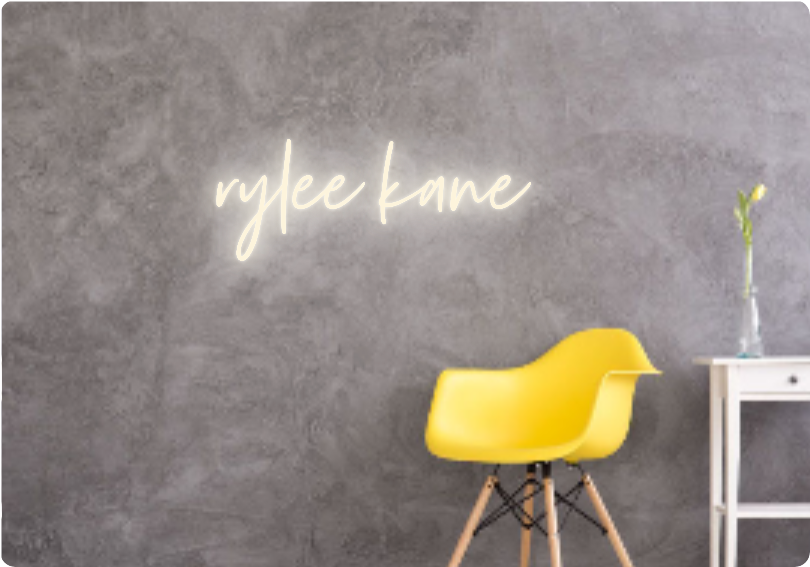 Custom text: rylee kane