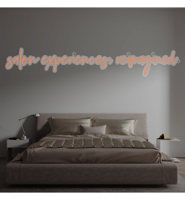 Custom text: salon experiences, reimagined.