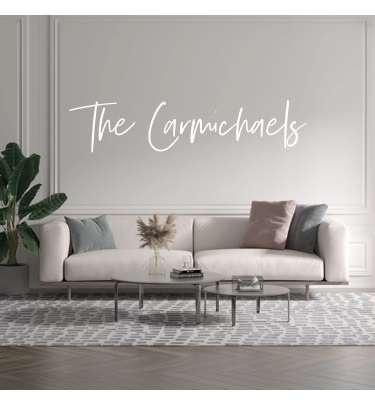 Custom text: The Carmichaels - YELLOWPOP USA