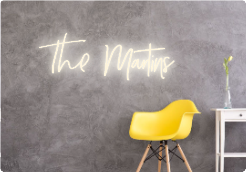 Custom text: The Martins