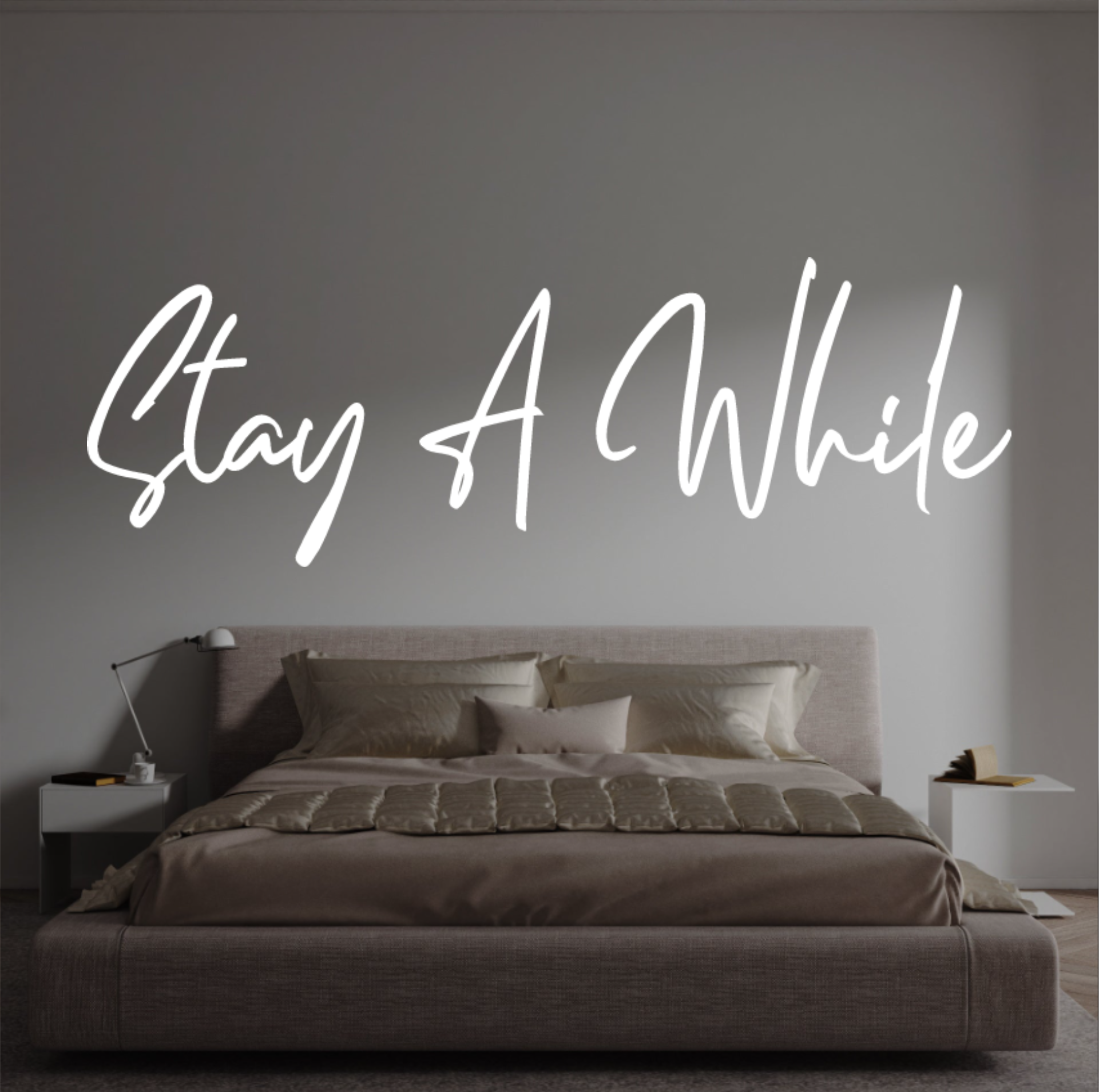 Custom text: Stay A While