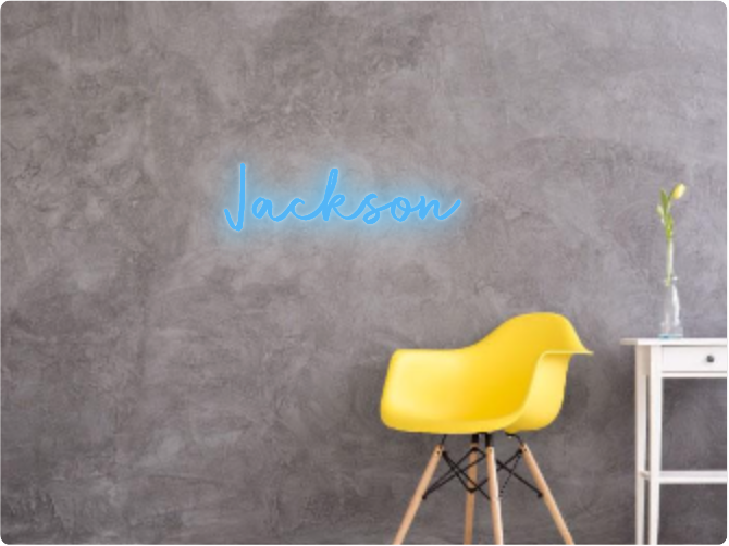 Custom text: Jackson