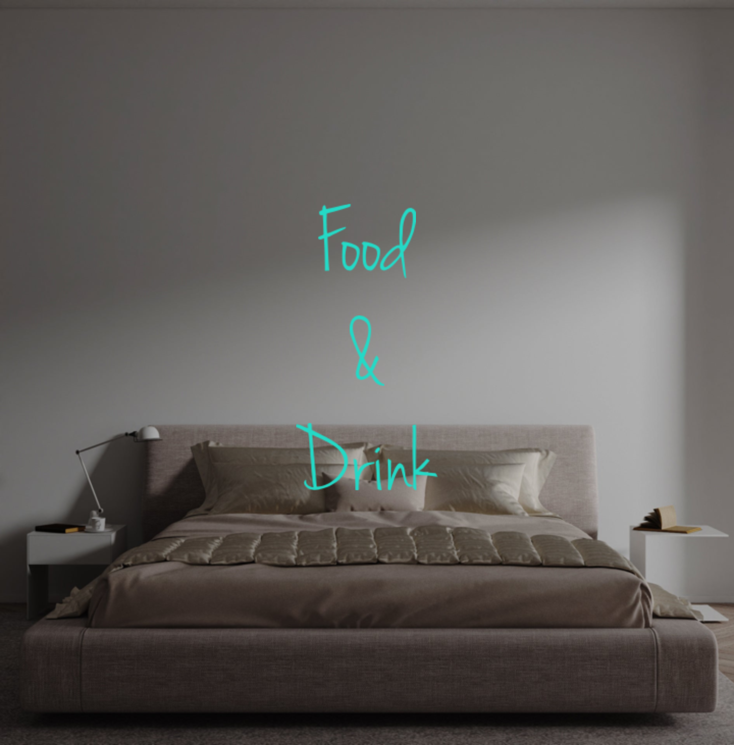 Custom text: Food
&
Drink