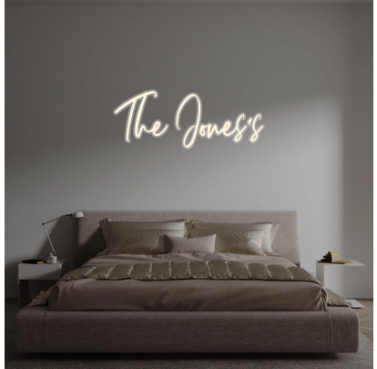 Custom text: The Jones