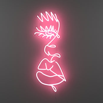Drip face by Girl Knew York - LED Neon Sign