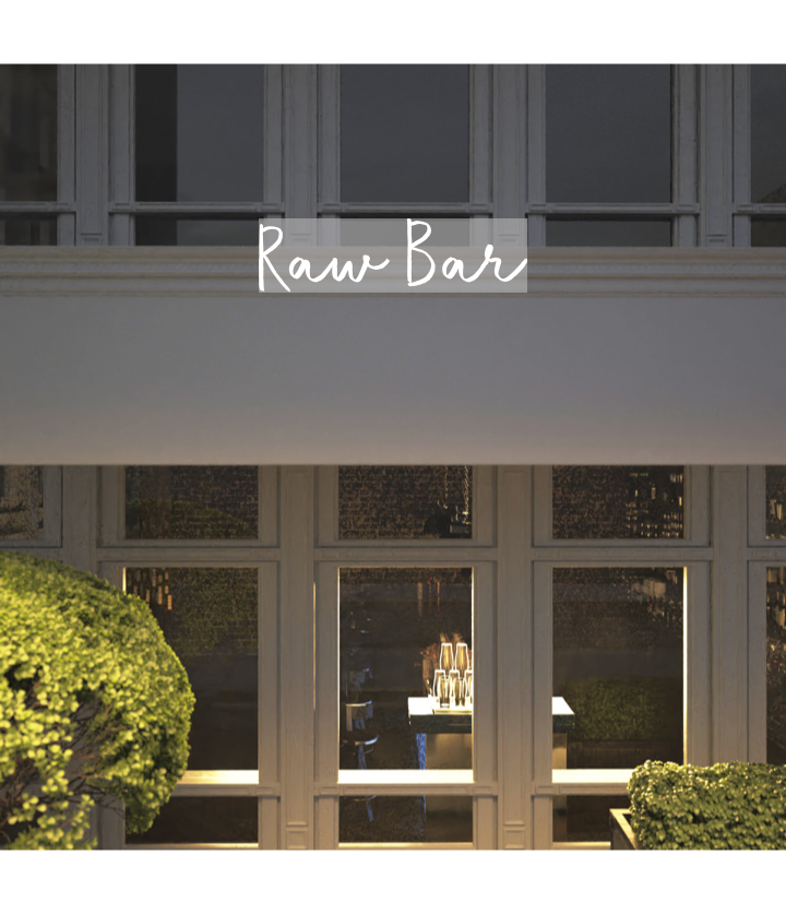 Custom text: Raw Bar