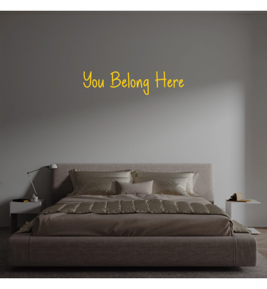 Custom text: You Belong Here