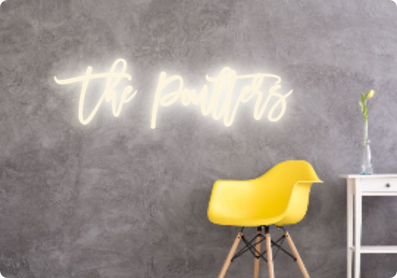 Custom text: The Poulters