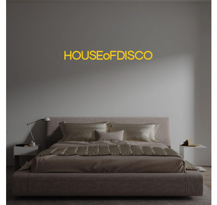 Custom text: HOUSEoFDISCO