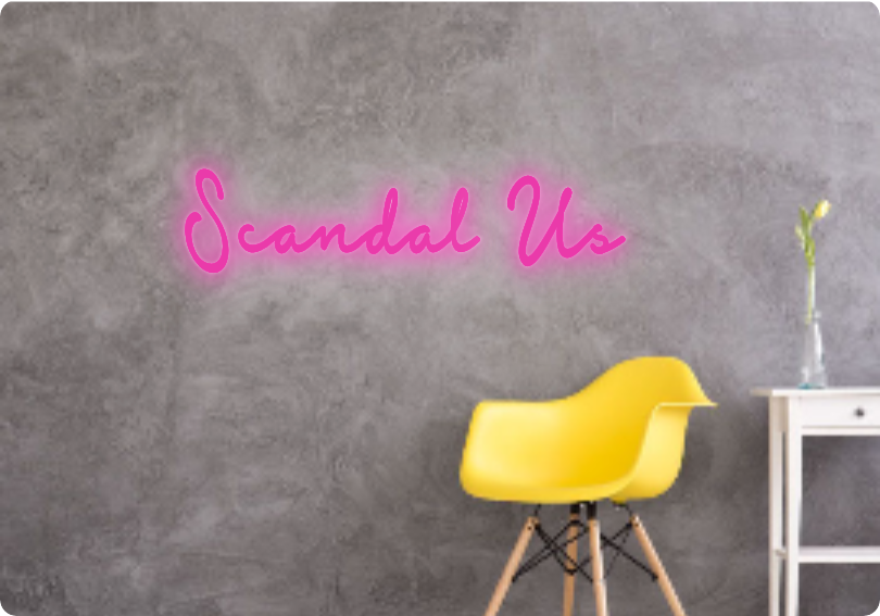 Custom text: Scandal Us