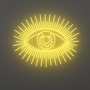 Golden Eye by Jonathan Adler, LED neon sign