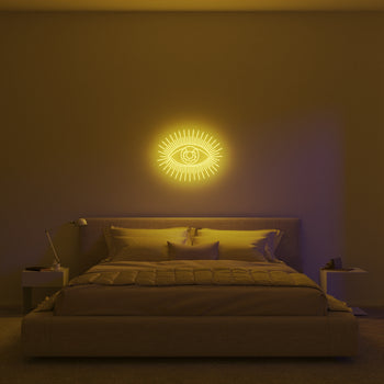 Golden Eye by Jonathan Adler, LED neon sign