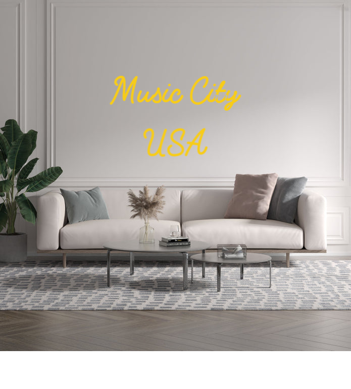 Custom text: Music City
USA