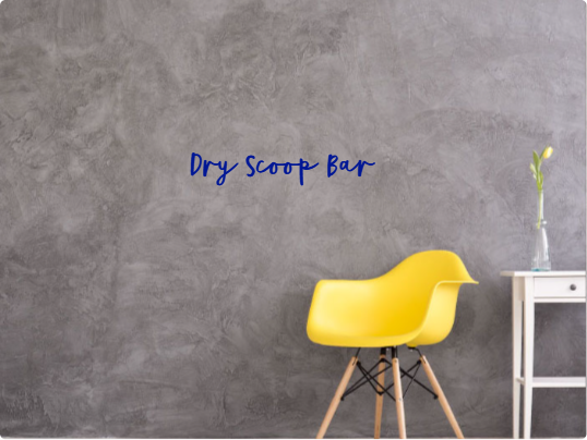 Custom text: Dry Scoop Bar
