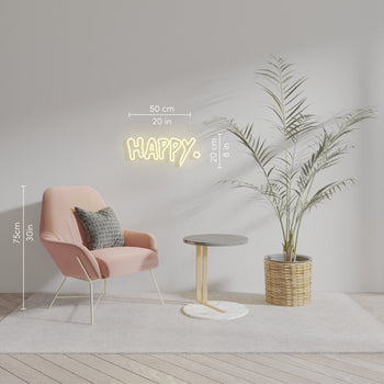 Happy by Gregory Siff, LED Neon Sign