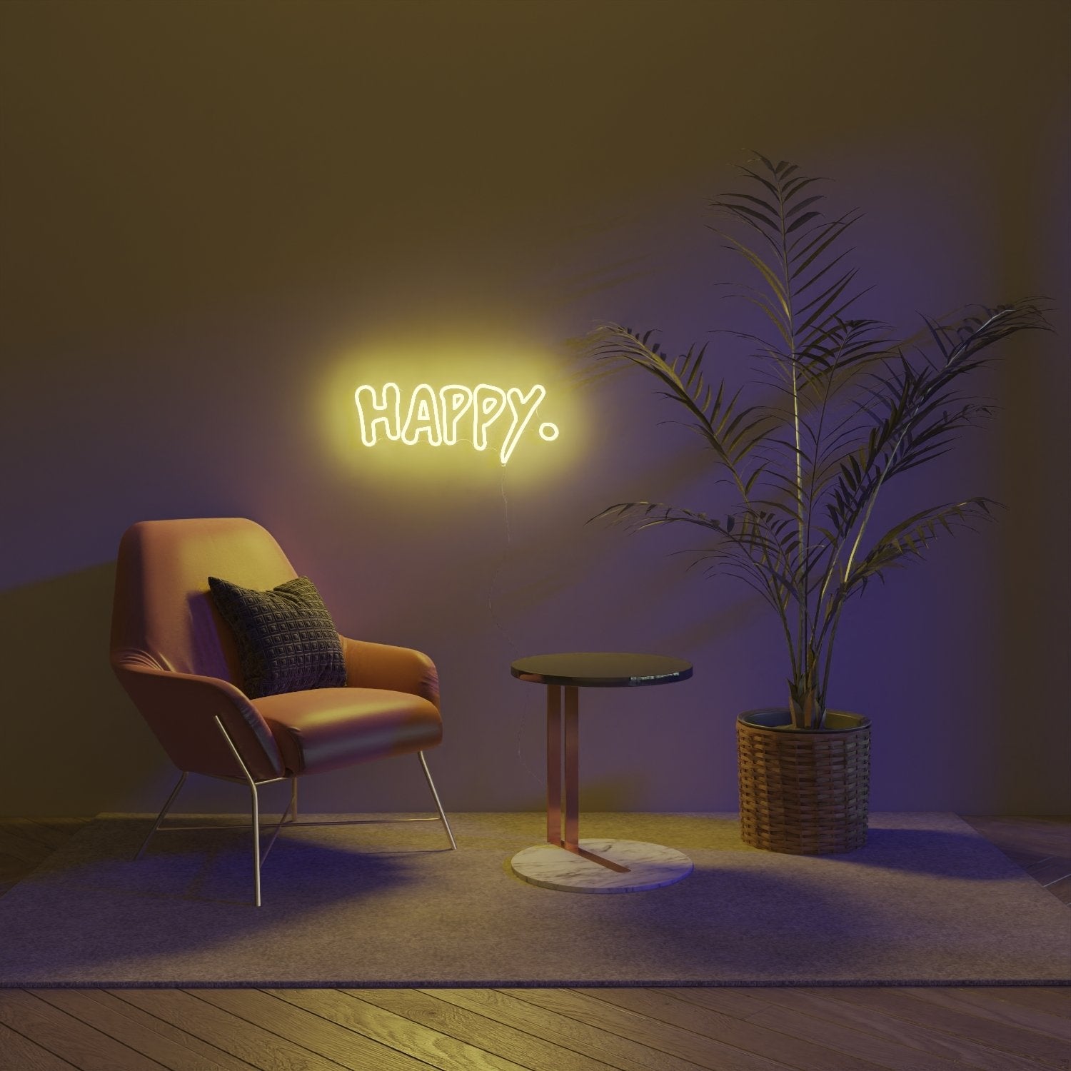 Happy by Gregory Siff, LED Neon Sign