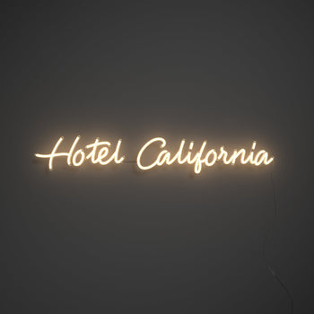 Hotel California - LED neon sign